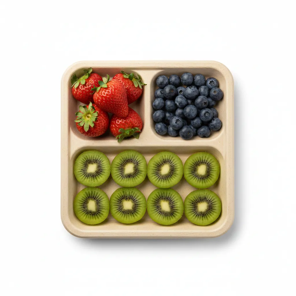 Eco-friendly plates for fruit serving
