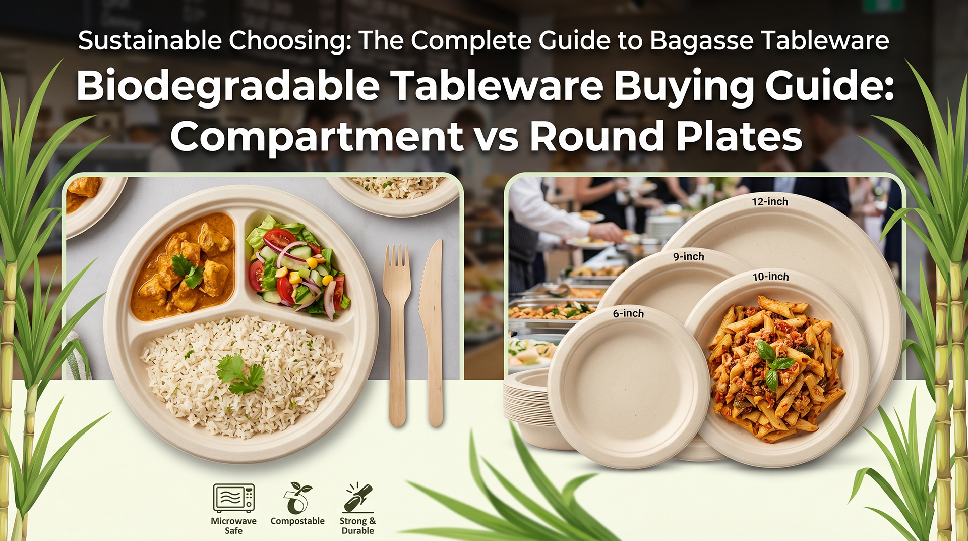 Compartment Plates vs Round Plates: Complete Buying Guide for Biodegradable Tableware