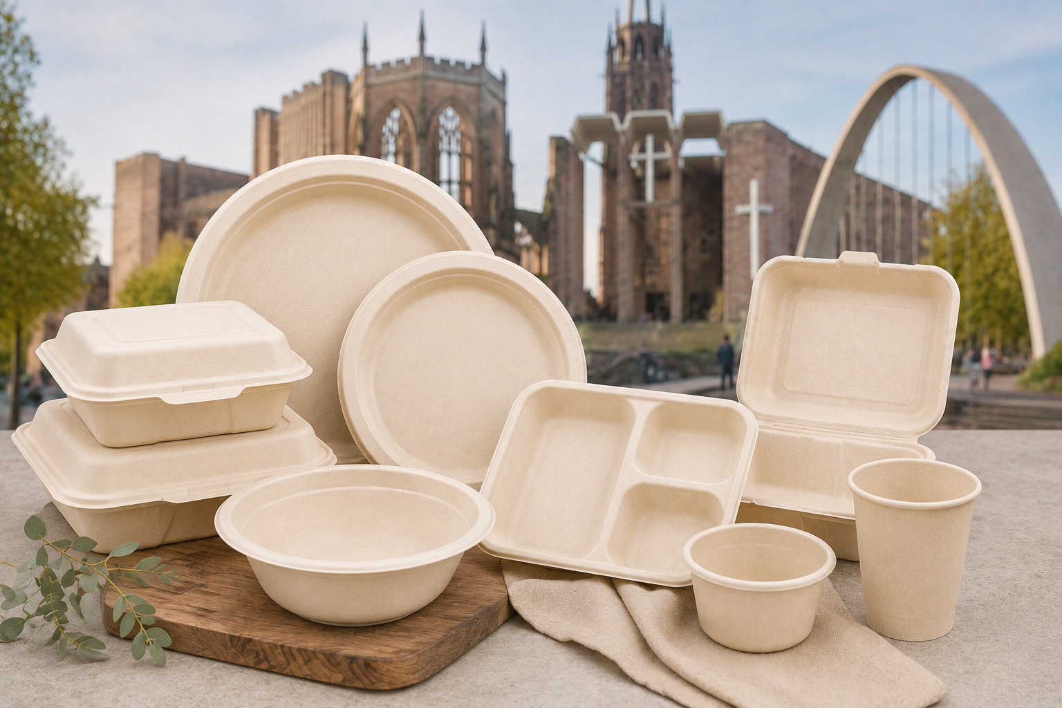 Bagasse Tableware Supplier & Exporter in Coventry