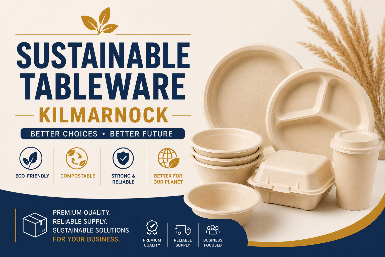 Biodegradable Tableware Supplier & Exporter in Kilmarnock