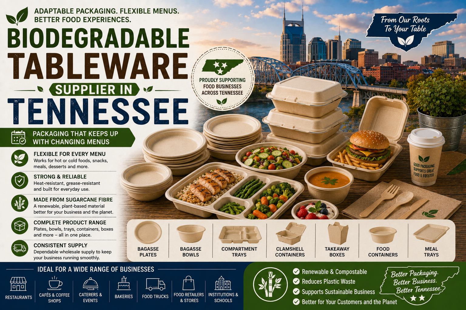 Biodegradable Tableware Supplier in Tennessee