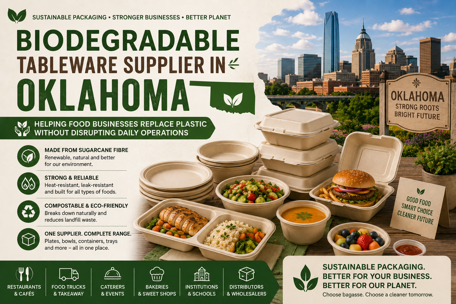 Biodegradable Tableware Supplier in Oklahoma