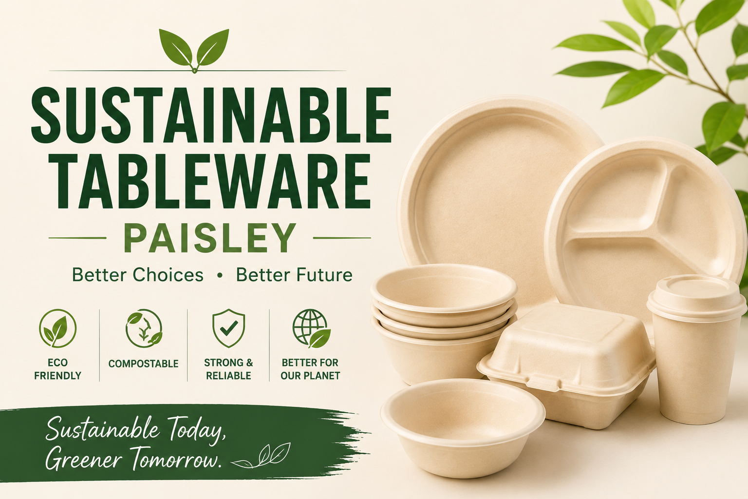 Bagasse Tableware and Eco-Friendly Packaging Solutions for Paisley