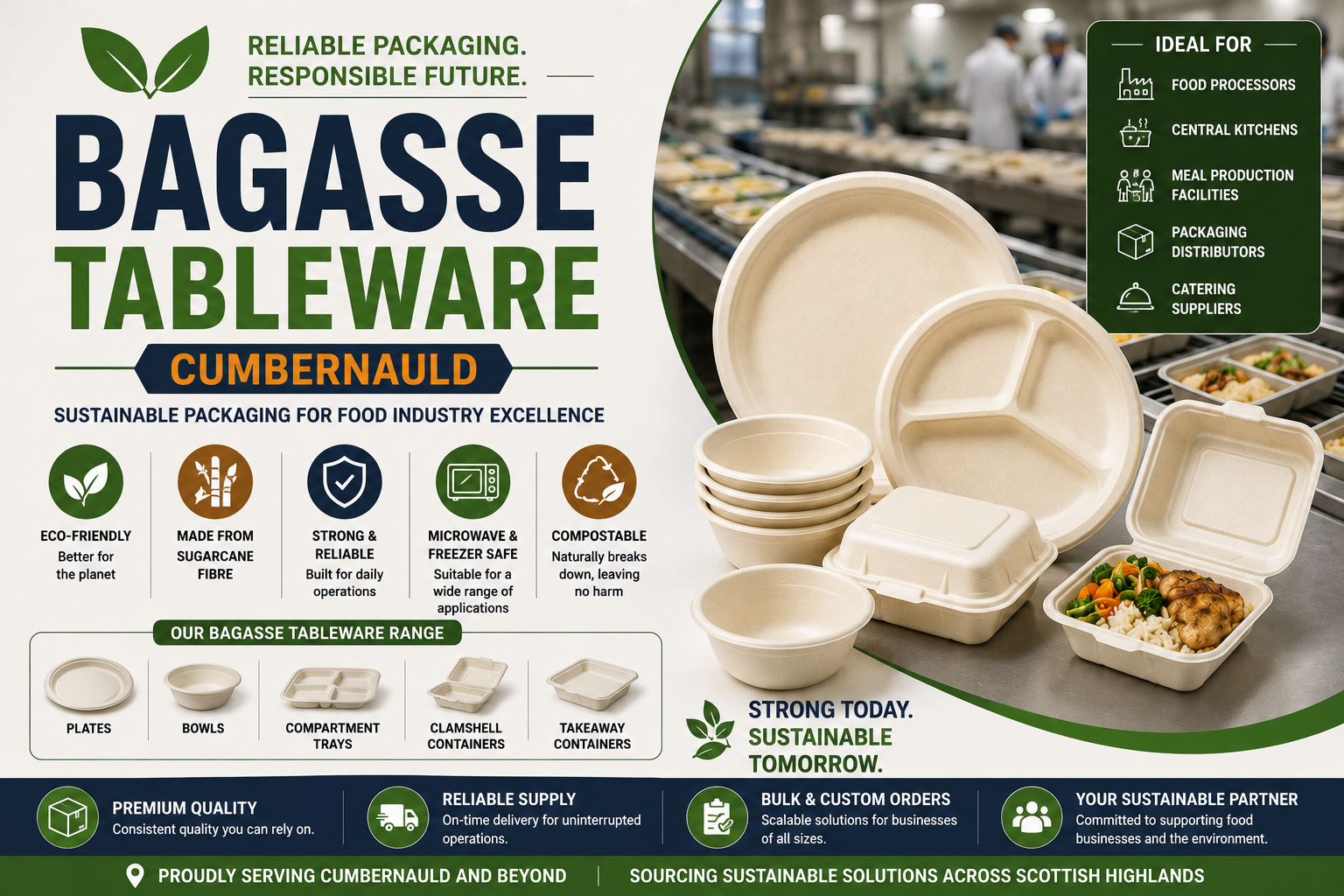 Biodegradable Tableware Supplier & Exporter in Cumbernauld