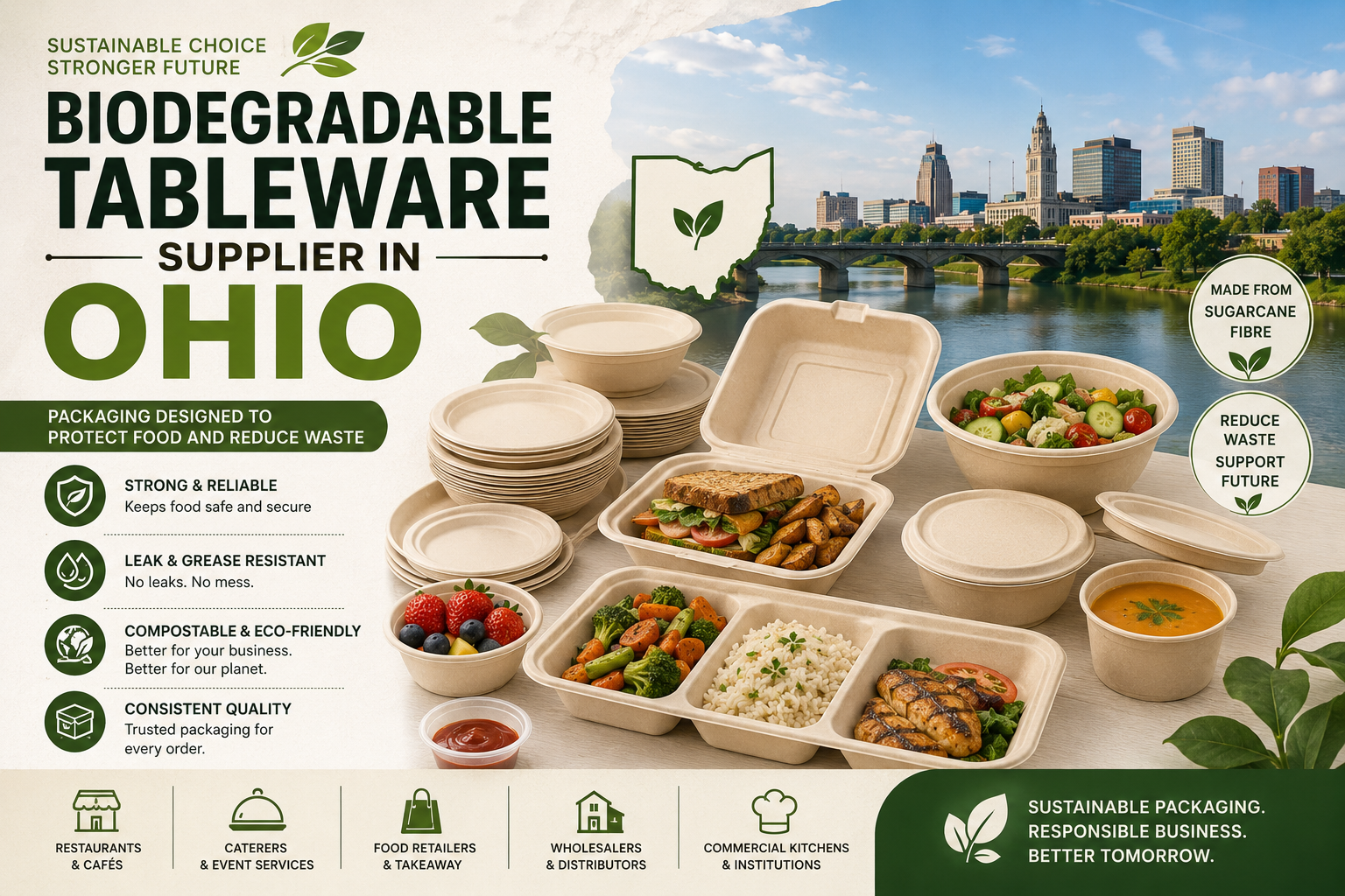 Your Trusted Biodegradable Tableware Supplier in Ohio