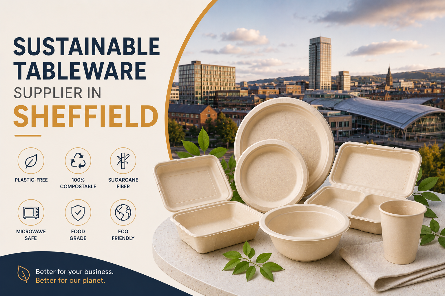 Biodegradable Tableware Supplier & Exporter in Sheffield