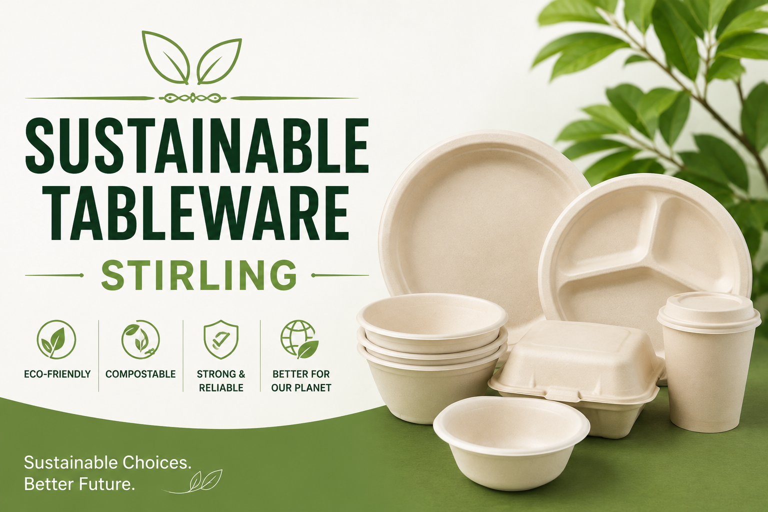 Biodegradable Tableware Supplier & Exporter in Stirling