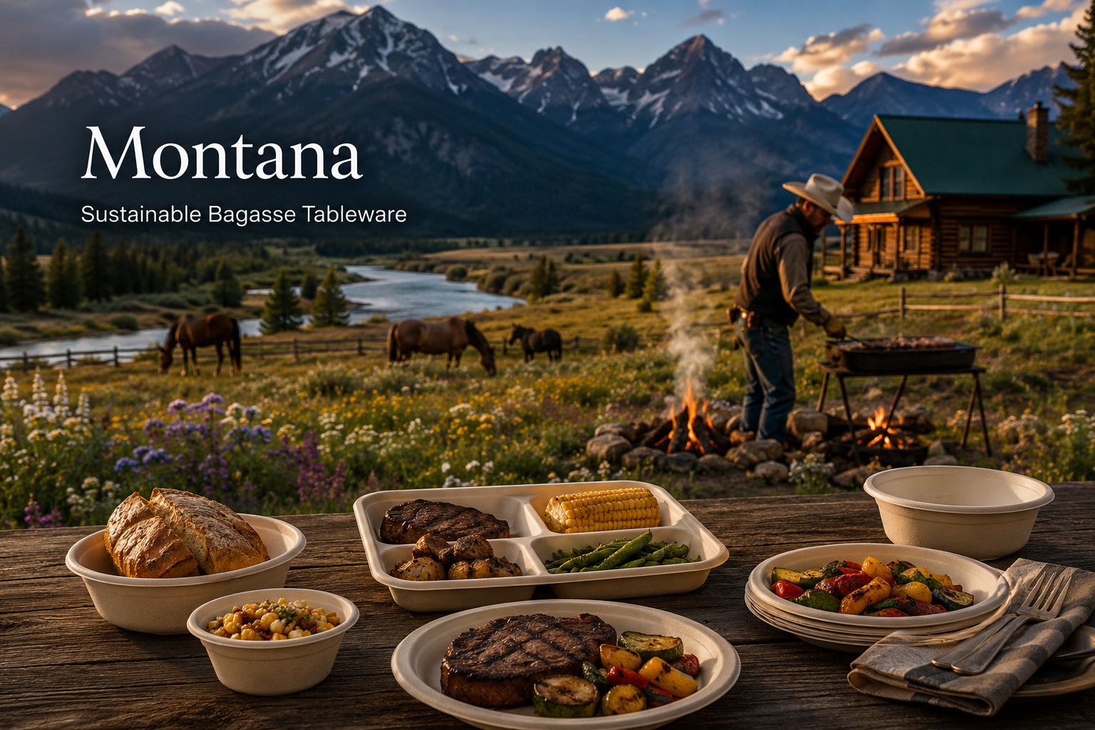 Biodegradable Tableware Supplier with Export-Quality Products in Montana