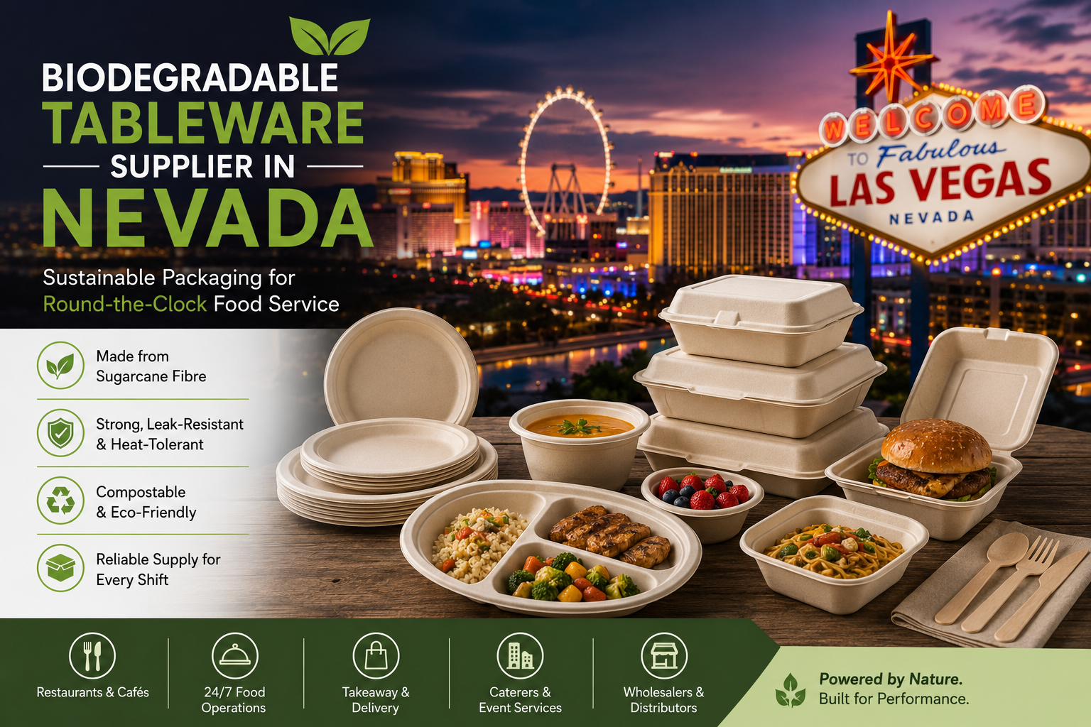 Wholesale Biodegradable Tableware Supplier in Nevada