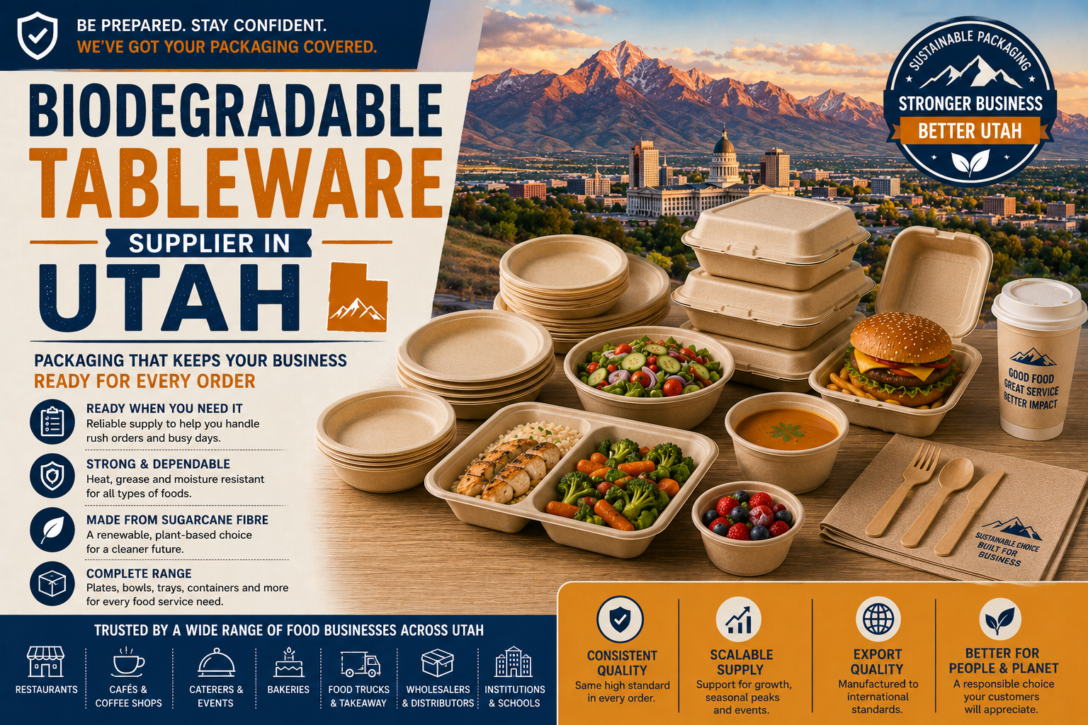 Compostable Food Packaging Supplier in Utah