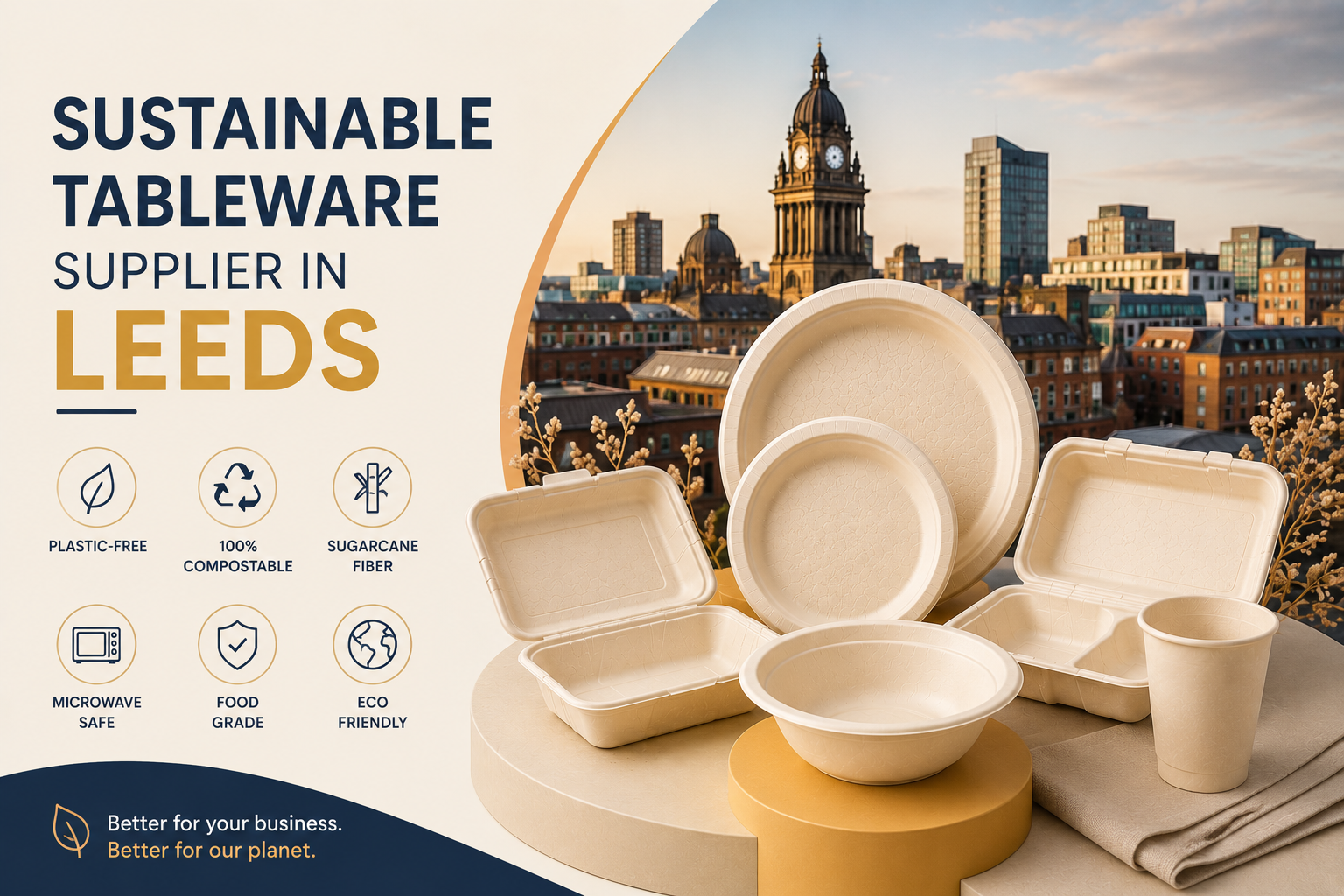 Biodegradable Tableware Supplier & Exporter in Leeds