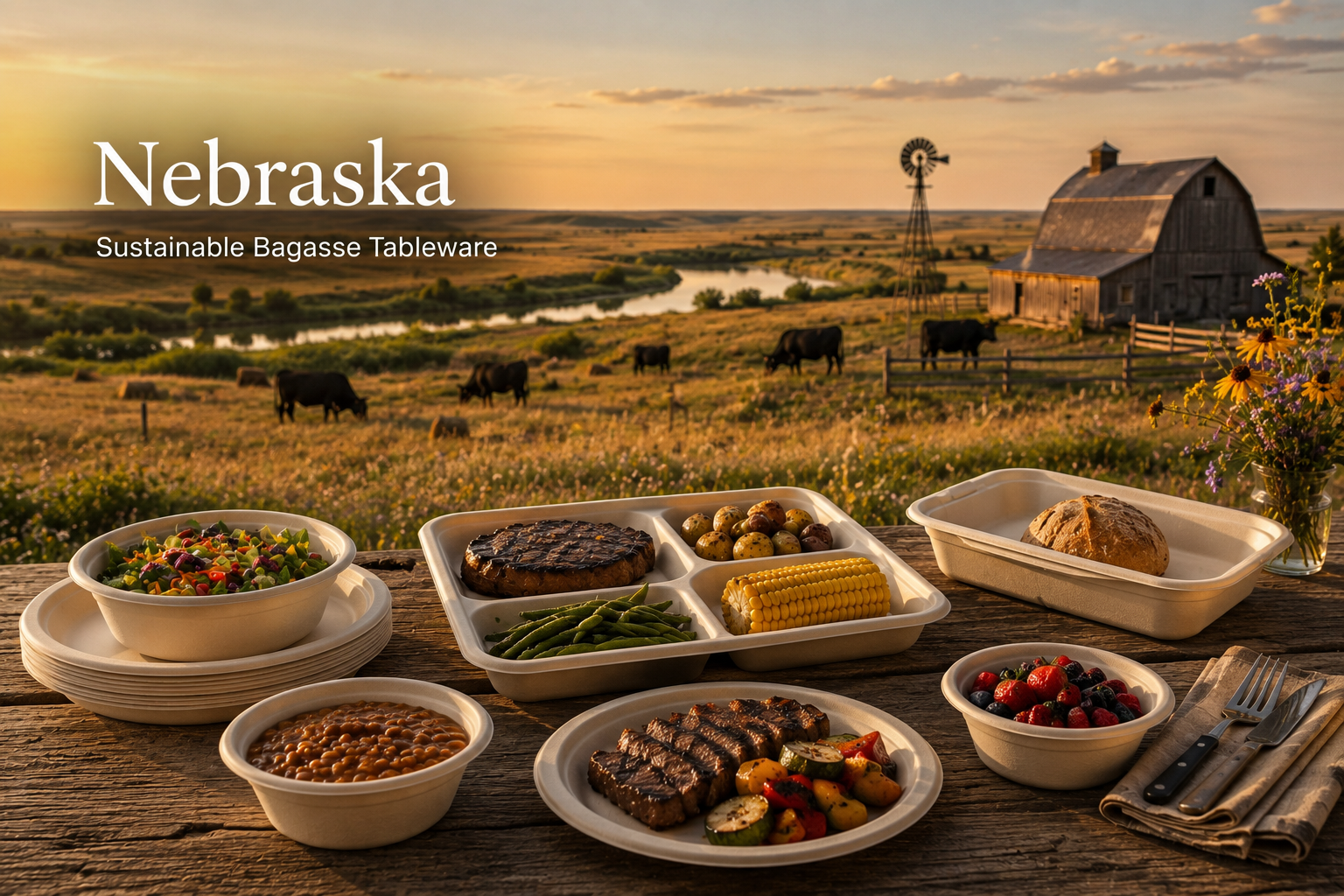 Biodegradable Tableware Supplier Serving Businesses Across Nebraska