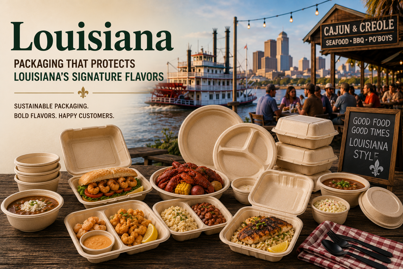 Biodegradable Tableware Supplier & Exporter in Louisiana