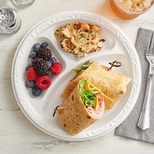 Biodegradable Compartment Plate